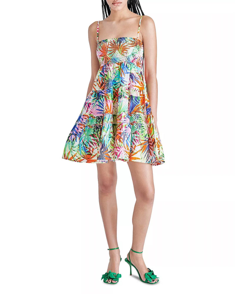 Front of a model wearing a size Large Dream About Me Dress In Multi in Multi by STEVE MADDEN. | dia_product_style_image_id:346558